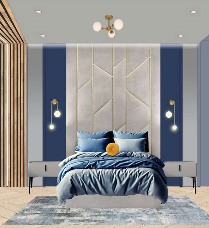 Statement Wall in Bedroom