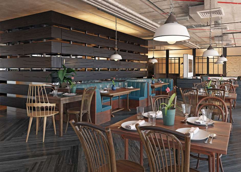 Earthy Tones in a Modern Restaurant in Swiss Cottage