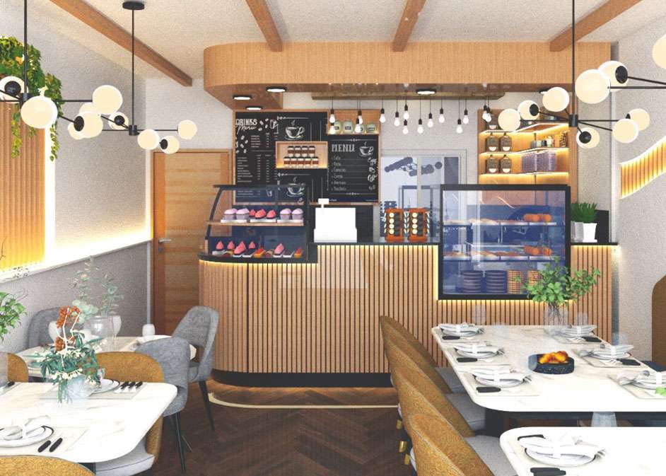 Modern Greenleaf Cafe in Notting Hill