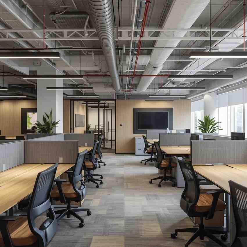 Modern London office interiors with ergonomic furniture, open layouts, and natural lighting designed to enhance productivity. Modern London office interiors with ergonomic furniture, open layouts, and natural lighting designed to enhance productivity.