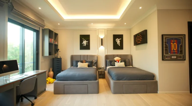 Luxury interior design for kids bedroom in london