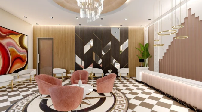 Luxury lounge interior design in mayfair london