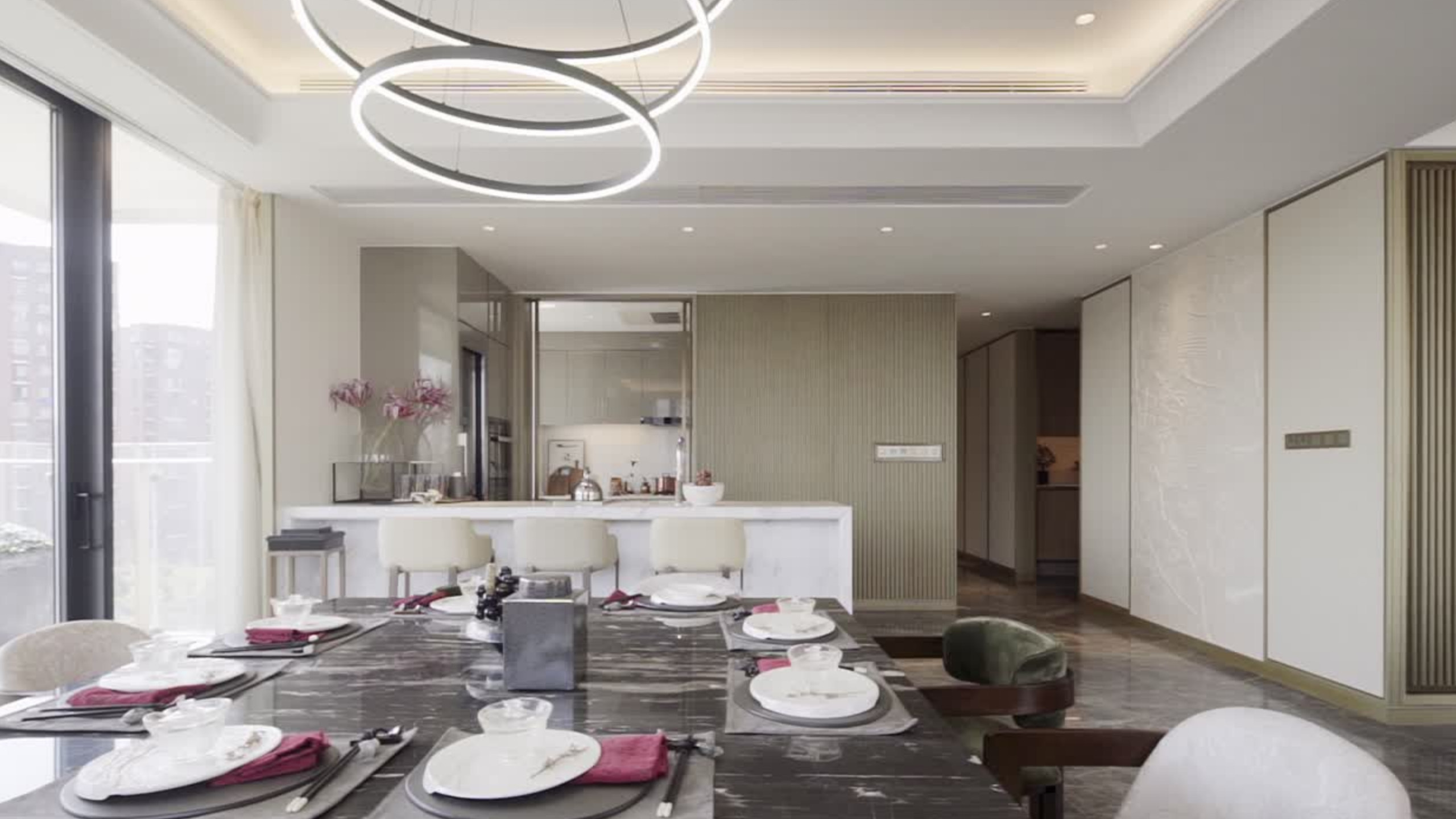 Sleek Dining Room Interior Design Ilford London | Oraanj