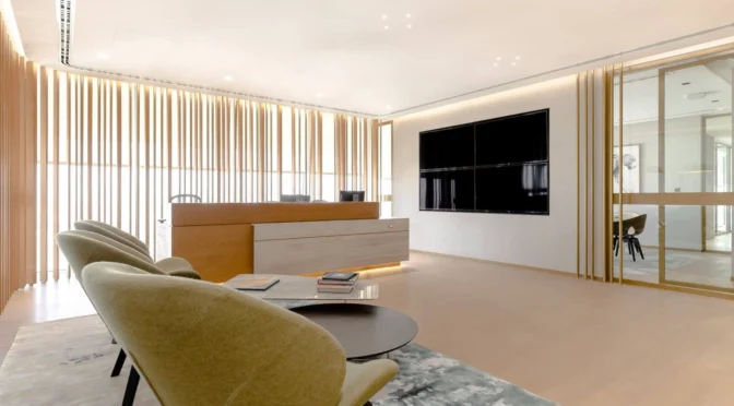 Modern LUXURY office interior design in highbury london