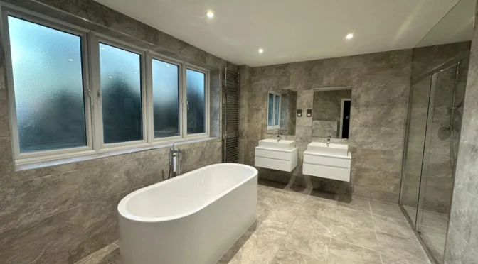Modern luxury bathroom interior design in knightsbridge london