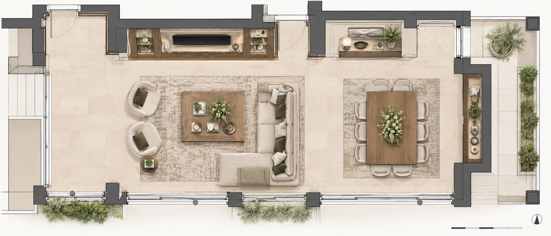 Proposed architectural floor plan