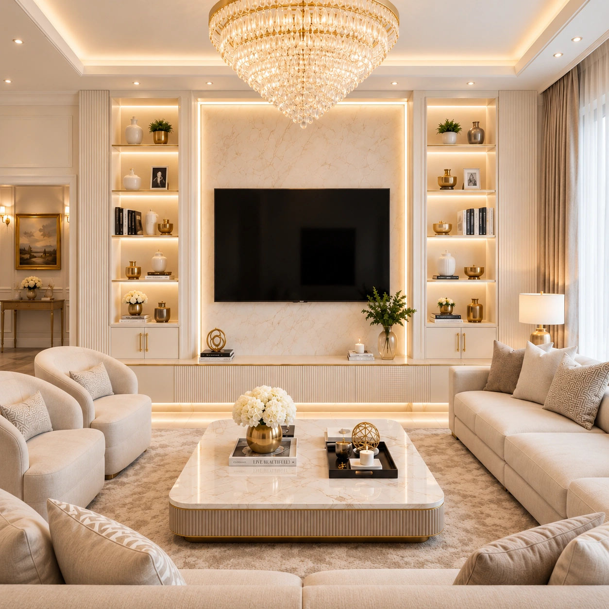 Bespoke Media Wall & Architectural Joinery London