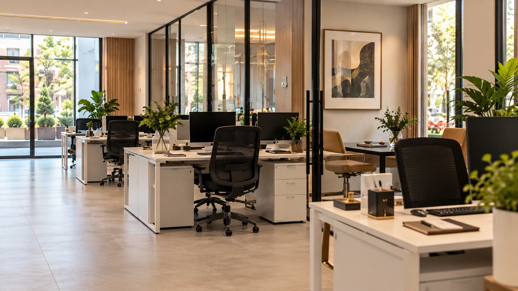 Office desk occupancy planning and agile workspace layout London