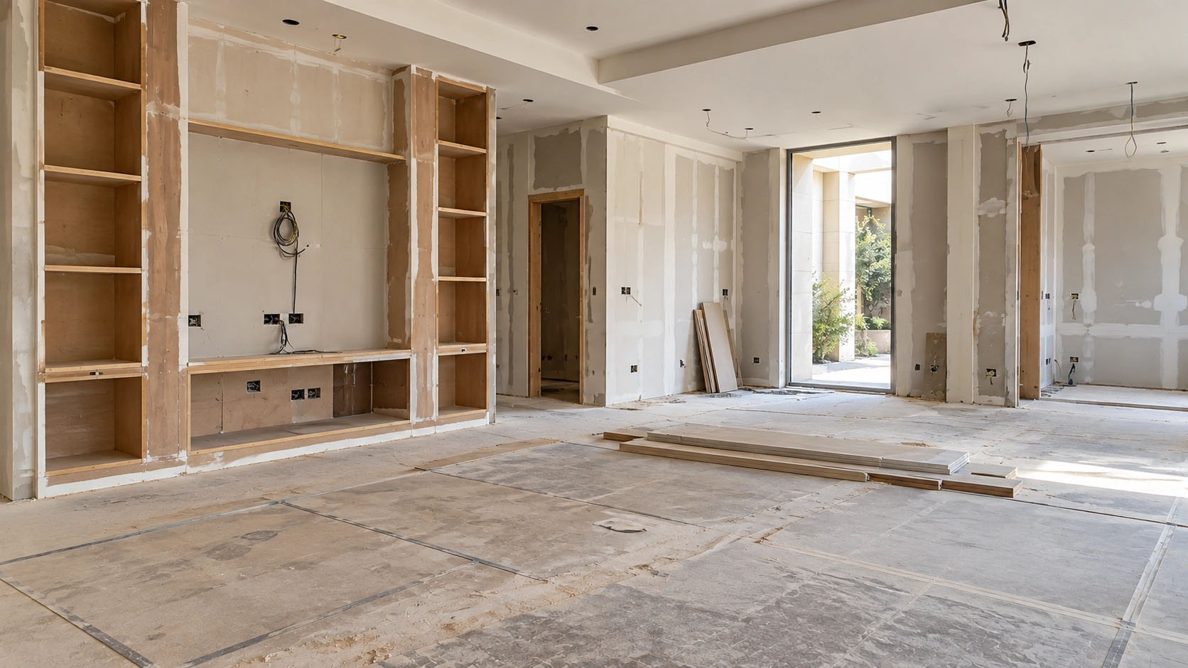 Renovation in progress on site