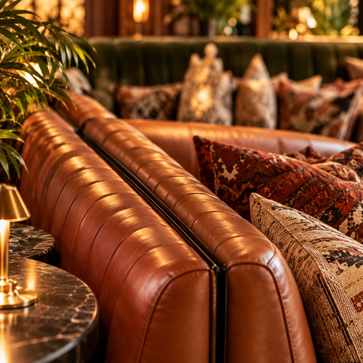Custom fitted booth joinery and tailored seating dimensions London by Oraanj