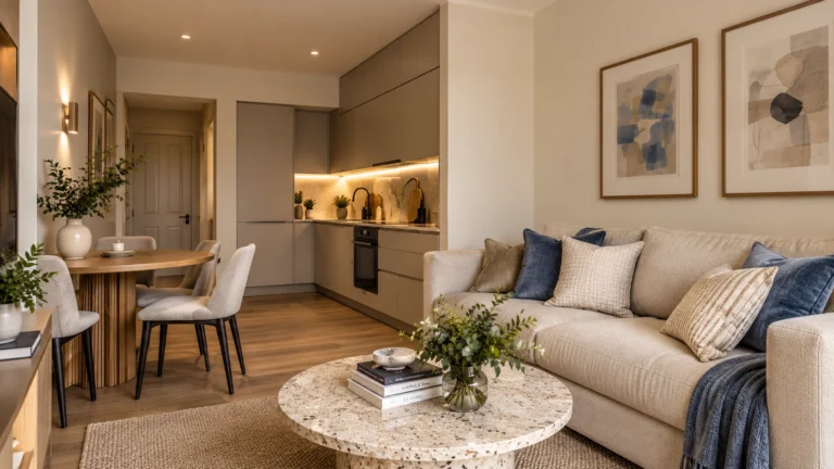Small Apartment Living Room Design From a Hampstead Flat Designed By Oraanj Interiors